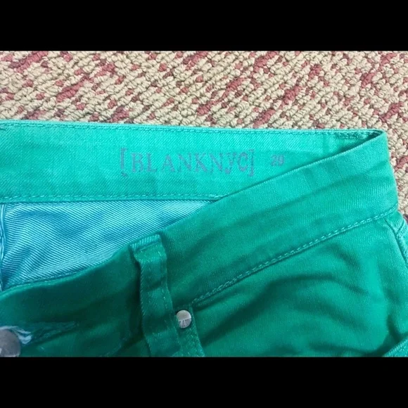 Blank NYC green skinny jeans - Picture 2 of 4